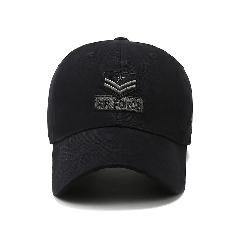 Air Forcer Army Cap, color Black, with embroidered logo