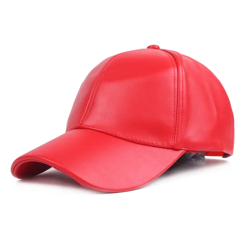 Leather Baseball Cap