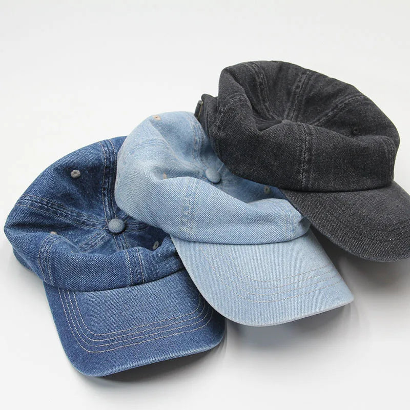 Washed Denim Cap