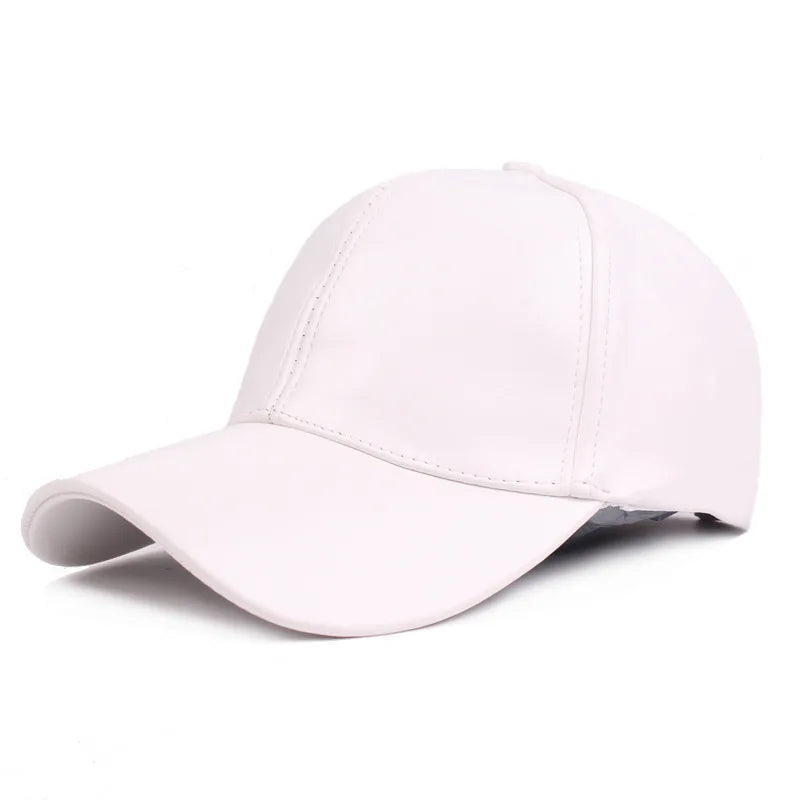 Leather Baseball Cap