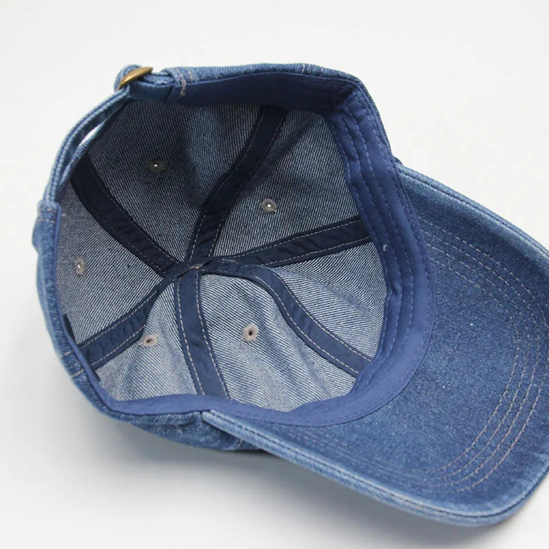 Washed Denim Cap
