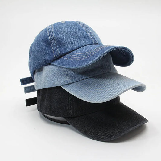 Washed Denim Cap